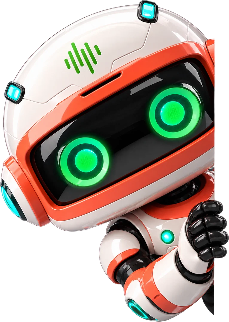 Oscar, the MEGA.AI agent, peeking in